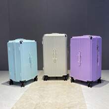 Latest Premium 24/28/30-Inch Luggage With Brake Wheels - Durable Hard Shell, Double-Layer Explosion-Proof Zipper, Spacious Storage For Long Trips & Family Vacations - For Travelers & Families - Ideal For Business Trips & Vacations - Perfect Gift For Frequent Travelers - 薄荷綠 - 查看 10