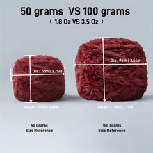 Big Ball 100 Grams Faux Fur Soft Yarn 100% Polyester Yarn For DIY Crochet Knitting Projects Like Throw Blanket Scarf Hat & Other Hometextile Products
