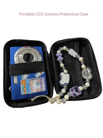 Compact, Waterproof CCD Camera Protective Case - Ideal For Outdoor Photography Enthusiasts And Travelers. Charger Storage Bag, Essential Digital Organizer, Data Cable And Camera Bag, Power Bank Protective Case, Wallet-Style Travel Camera Bag, Unisex Gift, Teacher's Essential, Waterproof And Lightweight Large Capacity Portable Accessory