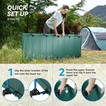 Local Shipping/ Ultralight Folding Tent Camping Cot Bed, Portable Compact For Outdoor Travel, Base Camp, Hiking, Mountaineering, Lightweight Backpacking (Army Green) - Green - View 5