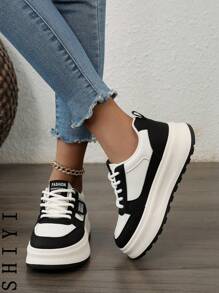 女靴，女鞋，黑色靴子，女士运动鞋，棕色靴子，女士冬靴，乐福鞋，银色鞋，黑色鞋，女士白色鞋，厚底靴 - 黑色 - 查看 8