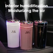 1 PC Car Humidifier Spray, Mist Aromatherapy Car, Air Purifier, Car Aromatherapy Machine, Deodorizing Humidifier, Plug-In Small, Air Purifier, Desktop Spray Humidifier, Cute Business Mini, USB Powered, Suitable For Office Bedroom Car Desktop Bedside Table