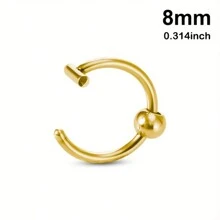 1/3pcs Fake Lip Ring Fake Piercing Stainless Steel Fake Nose Ring Septum Non Piercing Punk Women Body Jewelry