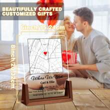 情人节个性化装饰：为情侣特殊时刻准备的有意义的礼物，为情侣各种特殊时刻、周年纪念日、生日或只是一个庆祝他们爱情的随机日子准备的一份很棒的礼物。独特的夜灯。 - 均碼 - 查看 3