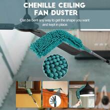 20 Foot High-Reach Duster Kit With 5-12FT Extendable Pole - High Ceiling Duster Cleaning Kit With Telescopic Pole,CobwMicrofiber Feather Duster - 12FT POLE - View 5