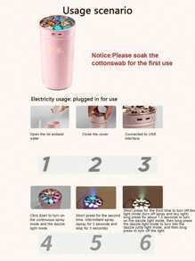 1 PC Car Humidifier Spray, Mist Aromatherapy Car, Air Purifier, Car Aromatherapy Machine, Deodorizing Humidifier, Plug-In Small, Air Purifier, Desktop Spray Humidifier, Cute Business Mini, USB Powered, Suitable For Office Bedroom Car Desktop Bedside Table