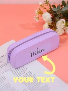 Anpassbares Silikon-Federmäppchen mit großer Kapazität, perfekt für Schul- und Büromaterial, Stiftaufbewahrungstasche, Stiftetasche, ein Silikon-Stiftebeutel, Rückkehr zur Schule, Schulmaterial, Geschenke für, Rückkehr zur Schule, Schulmaterial