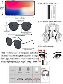 2pcs Elegant INS-Style Timeless Classic Fashion Fashion Glasses For Women, Suitable For Street Photography, Daily Life, Outdoor Leisure Activities, Fits Various Face Shapes, Ideal For Summer Beach Vacation, Outdoor Activities And Travel - 2pcs Gold, Black and Gray Combination - View 7