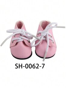 MSYO 1 双 5 厘米娃娃鞋，适合 14 英寸时尚娃娃，可爱系带休闲娃娃运动鞋，多功能，生日/节日礼物玩具 - 彩色 - 查看 17