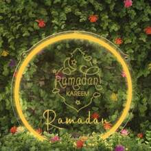 1 szt., konfigurowalny zestaw neonowych znaków LED na Ramadan - wymienne spersonalizowane dekoracje ścienne, rzeźbione litery, dekoracje świąteczne, do sypialni, salonu i biura