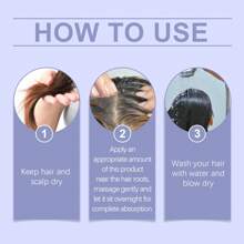 OUHOE Grey Hair Essence Gentle Non-Irritating Hair Easy Color Change Moisturizing Soft And Smooth Hair Care Essence 40ml - 如圖所示 - 查看 6