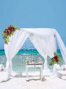 2 件装人造花饰、婚礼拱门花、仿花、婚礼玫瑰花环绿植布置，适合爱人、派对、接待处入口欢迎标志和背景装饰、桌面装饰、婚车墙壁拱门花园装饰礼品、派对礼品、房间装饰、新娘 - 酒紅色 - 查看 8