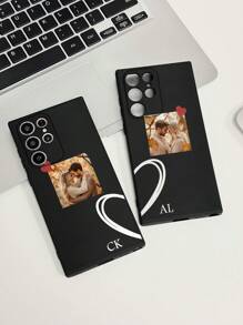 Funda de teléfono a juego para parejas con apertura precisa y pintura de colores, resistente a caídas, compatible con iPhone 14 Pro Max, 13, 11, XR, 7/8, Galaxy S24, A04, A12, A13, A14, A21s, A22, A23, A24, A32, A33, A34, A51, A52, A53, A54, A71, A72, S20 FE, S21, S22, Redmi 9, 9A, 10A, 10C, Redmi Note 10, 11, 12