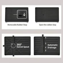 1 pieza Escurridor de doble capa con capacidad grande y desmontable | Organizador de cocina de uso múltiple para el hogar y el restaurante