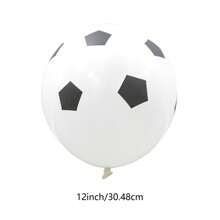 12/20/25pcs/Set Football Themed Latex Balloons, 12 Inch, Birthday Party, Match Victory Celebration Decorations