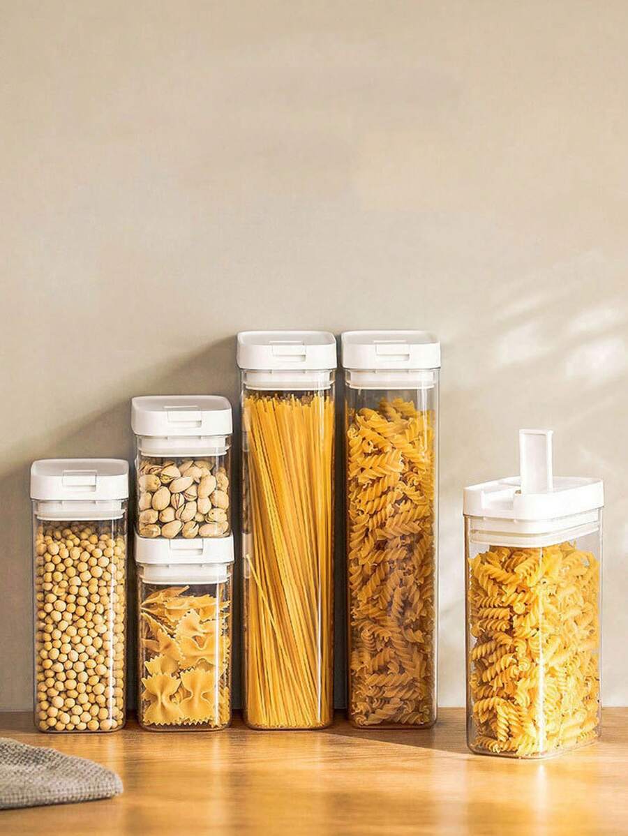 1 件/2 件食品密封罐厨房谷物储物罐零食坚果储物盒冰箱保鲜塑料罐单层折叠购物袋铝箔午餐袋手提袋，厨房储物盒，橱柜盒，食品储物盒，香料盒，糖盒，咖啡盒，家居装饰，送给朋友的礼物，冰箱储物盒。