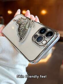 蝴蝶设计时尚高端保护手机壳，全覆盖创意个性化手机壳兼容 17、 16/16 Pro/16 Pro Max、Galaxy S22/S23/S24/S25、A04/05/06/A07/A14/A15/A16/A17/A24/A25/A34、Redmi Note 7/8/9/10/11/12/13、Redmi 9/10/12/13C、OPPO、MOTO、Honor、HW、Realme、Reno 7 - 銀色 - 查看 7