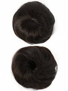 1 件装 4 英寸合成发髻 束带发髻 假发 灵活可调节 棕色黑色金色发髻 马尾辫 女式 - 彩色 - 查看 19