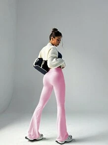 FWH Fashion Casual Minimalist Butt-Lifting Peach Shaping Elegant Streetwear Retro Slimming Low-Key Luxury Playful Cute Youthful Campus Classic Leg-Lengthening Romantic Simple Three Pieces Set Energetic High-End Marled Body-Hugging High-Waisted Versatile Multi-Colored Flared Pants New Arrival Euro-American Style Tummy-Control Workout Wide-Leg Yoga Pants Tights - Nhiều màu - Xem 4