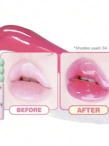 Colorgram Fruity Glass Tint 2.8g,Korean Long Lasting & Waterproof Lip Stain, Glossy Dewy Lip Gloss With Apricot Coral Shade,Buildable, Blendable, Moisturizing - dou+11 bong bóng màu hồng - Xem 4