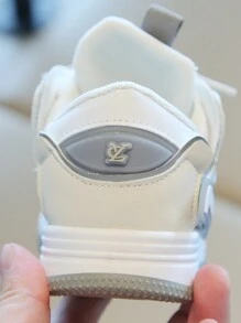 1 Pair Kids Boys Girls Criss-Cross Strap Round Toe Thick Sole Hook And Loop Soft Bottom Cute Sneakers, Versatile Casual Bread Shoes Suitable For All Seasons - Beige - View 7