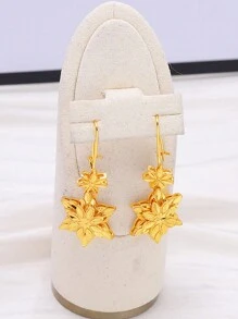 Conjunto de joyas bañado en oro de 22 quilates, pendientes y collar de novia con estilo árabe, decoración de fiesta de noche para mujer, joyería de lujo