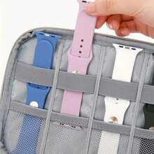 Elegant Watch Organizer Bag - Perfect Rectangle Storage Solution For Watches & Straps, Ideal For Travel, Watch Storage Bag Multifunctional Portable Travel Bag, Watch Strap Storage Bag, Jewelry Storage Box