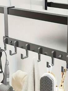 Behind The Door Hook Shelf, No Hole Wall Hooks, Bedroom, Kitchen Door Storage Coat Hooks, Clothes Hanger, Bag Hooks, Kitchen Cabinet Door Hooks, Dormitory Cabinet Door Hooks, Multi-Purpose Hooks For Convenient Storage Behind The Door, Space-Saving And Neatly Organized, Wall Picture Frame, Wall Hooks Self Adhesive, Hooks, Hook, Wall Hooks, Bathroom, Towel Holder, Hooks, Wall Hooks, Hooks, Wall Hook, Door Hanger