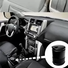 1 Pc Universal Automobile Ashtray, Portable Car Ashtray, Vehicle Cigarette Ashtray, Ash Tray, Indoor Compact Smokeless Cigarette Ashtray, Smoking Accessories, Back To School Supplies