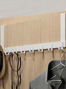 Behind The Door Hook Shelf, No Hole Wall Hooks, Bedroom, Kitchen Door Storage Coat Hooks, Clothes Hanger, Bag Hooks, Kitchen Cabinet Door Hooks, Dormitory Cabinet Door Hooks, Multi-Purpose Hooks For Convenient Storage Behind The Door, Space-Saving And Neatly Organized, Wall Picture Frame, Wall Hooks Self Adhesive, Hooks, Hook, Wall Hooks, Bathroom, Towel Holder, Hooks, Wall Hooks, Hooks, Wall Hook, Door Hanger