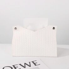 1pc Leather Tissue Box Waterproof Kitchen Accessories,Decorative Tissue Box,Napkin Holder For Table,Tissue Box Bathroom