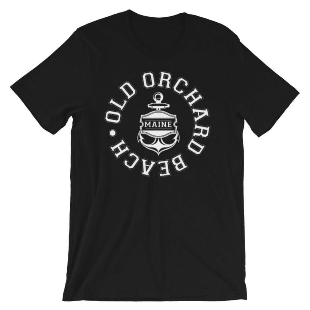 Nautical Old Orchard Beach Maine T-Shirt With Anchor