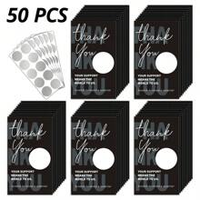 50 Stück Rubbelkarten, leere Danke-Geschenkgutscheine, perfekt für kleine Unternehmen, Restaurants, Spas, Schönheitssalons, Salons, Geburtstage, Urlaubsgeschenke, Hochzeits-Brautspiele und allgemeine Feierlichkeiten - Verschiedenfarbig - Übersicht 9