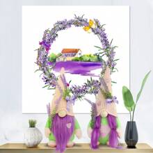 1pc/2pcs Valentines Day Gnomes Plush Lavender Gnomes Ornaments Scandinavian Tomtes Decorations Swedish Dwarf Figurine For Window Swedish Gnomes Indoor