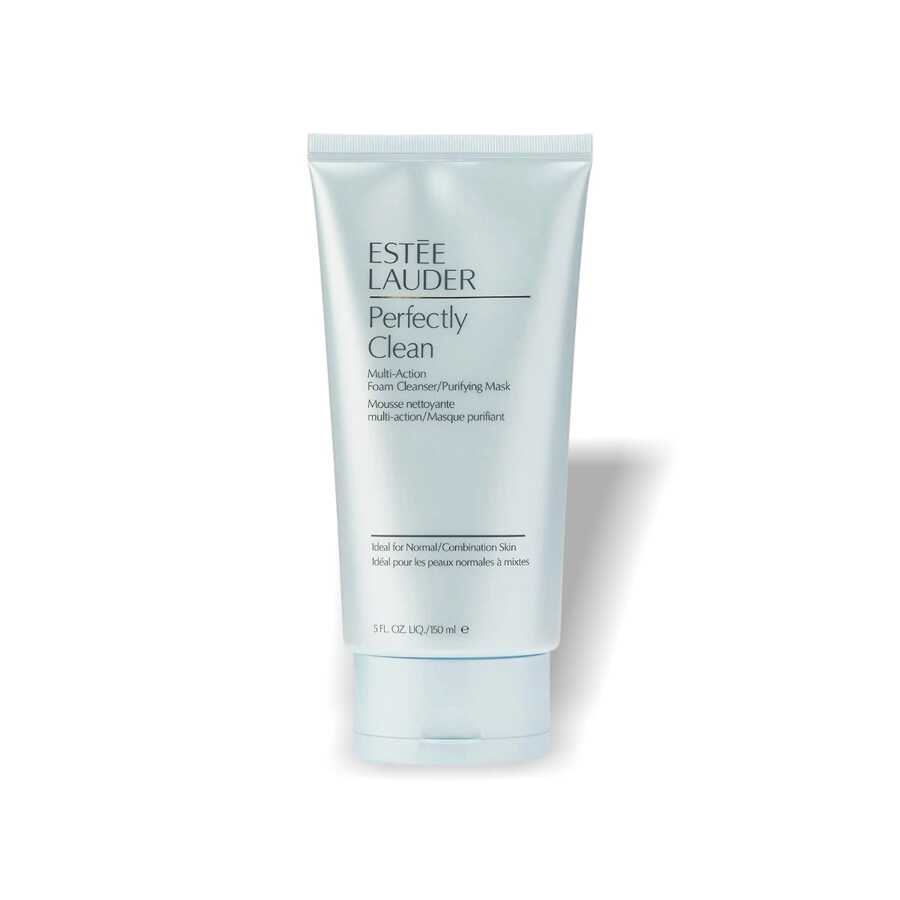 Estée Lauder Perfectly Clean 多效泡沫潔面乳/淨化面膜 150ml - 白色 - 查看 1