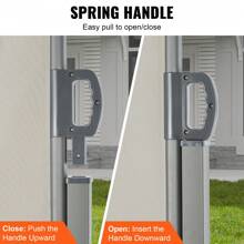 KFFKFF Retractable Side Awning Outdoor Privacy Screen Dimensions Include 79''x 236'' 71''x 138'' 79''x 118'' 79''x 236'' 71''x 118'' 63''x 118'' 71' 'x 138'' 79''x 118'' 180g Polyester Water-Proof Retractable Patio Screen UV 30+ Room Divider Wind Screen For Patio Backyard Balcony Beige Or Gray