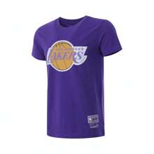 Mitchell & Ness 2024 Mitchell & Ness Lifestyle Short Sleeve Knit Tee, MNTS24-11-LAL-PURPLE