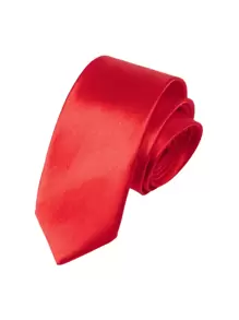 1 pieza Corbata de unicolor y estrecha, corbata de uso diario casual para hombres