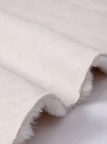 DAJIANG 1 件 - 米色柔软现代室内大号毛茸茸地毯，几何简约蓬松浴室垫，防滑背衬，可机洗，客厅、梳妆台、浴缸、淋浴间、水槽 - 家居装饰 家居浴室装饰 地毯 户外地毯 门垫 秋季装饰 浴室配件 返校入口装饰