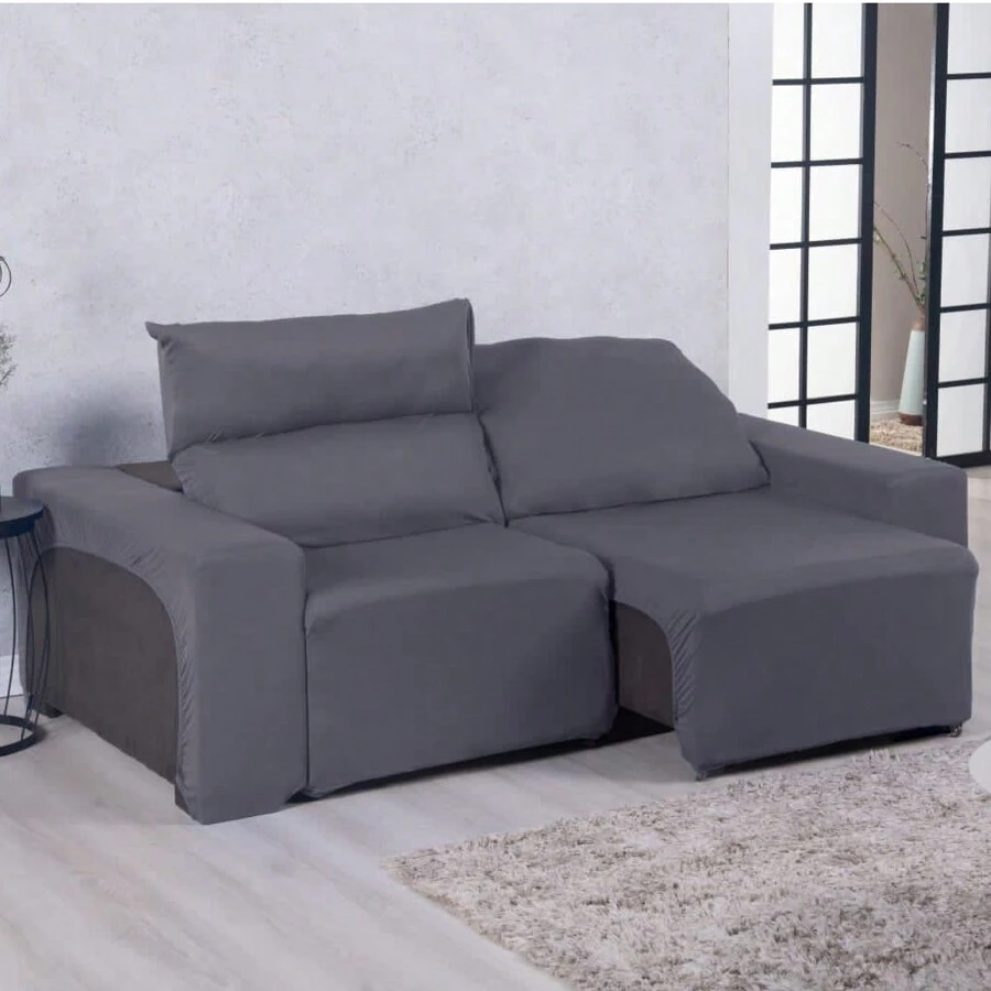 PROTECTIVE COVER FOR 2-SEATER RETRACTABLE SOFA - Xám - Xem 1