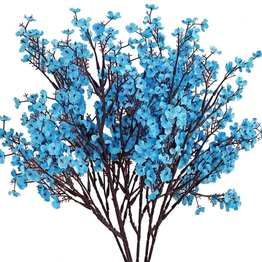 1/3/6支仿真满天星花，多枝设计，52厘米仿真满天星花束，适合DIY墙面装饰、场景布置、客厅卧室花瓶摆设、婚礼、派对、桌面装饰。秋冬季落叶缤纷，可用于房间、家居、厨房、婚礼、餐桌、中心装饰、办公室、花园、户外装饰，是生日、毕业典礼及其他场合的理想礼物。