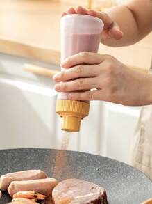 1 pieza Salero de cocina para barbacoa con diseño creativo, botella esparcidora de condimentos y especias para barbacoa - Multicolor - Ver 4