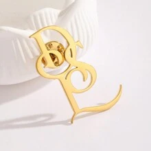 1pc Personalized Stainless Steel Custom Name Letter Brooch, Initials Brooch Pin, Women's Fashion Accessories For Clothing, Perfect Gift For Women