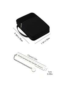 Bolsa para Biblia con letras doradas impresas, funda para Biblia, soporte para Biblia, bolsa de almacenamiento portátil, bolsa para Biblia de tamaño estándar con cremallera y bolsillo, utilizada para el aprendizaje de la Biblia, caja de Biblia con letras, bolsa portátil para Biblia, muy adecuada para el aprendizaje de la Biblia de adultos, mujeres y hombres