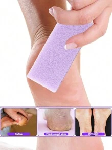 Exfoliate Feet Pedicure Handle Pumice Stone Scraper Foot File Dead Hard Rough Dry Skin Scrub Callus Remover Manual Cracked Heels