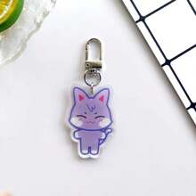 8 件卡通钥匙扣，亚克力可爱卡通钥匙扣，包包配饰，ANITEEZ Kpop Yunho Yeosang 粉丝礼物万圣节配饰教师节