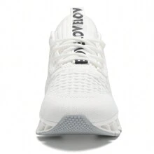 Ladies/Men's Running Shoes Blade Non Slip Fashion Sneakers Breathable Mesh Soft Sole Casual Athletic Walking Shoes - trắng - Xem 2