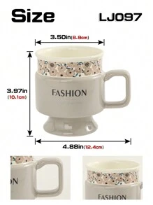 1 Stück einzigartiger Keramikbecher, geeignet für Büro, Zuhause, Restaurant, Kaffeetasse, Teetasse