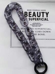 1pc Minimalist & Fashionable Acrylic Leopard Print Multi-Color Chain Key Chain, Phone Chain, Bag Charm Decoration, Suitable For Daily Wear, Commemorative, Multi-Occasions Car Accessories School Cute Goth Y2k Halloween Accessories Teachers Day Christmas Gift Ideas Bag Accessories Lanyards With Id Holder Car Accessories Bag Charms