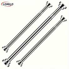 LOMILD 1 pièce LOMILD Tringles à rideaux rétractables en acier inoxydable, longueur réglable de 165 cm à 225 cm, tringles rétractables en acier inoxydable, tringles à rideaux sans perçage pour la maison, tringles pour séchage de vêtements dans la chambre et le dressing, tringles multifonctionnelles pour séchage de vêtements sur le balcon